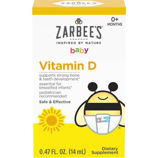 Zarbee's Naturals Baby Vitamin D Supplement, 0.47 Fl Oz