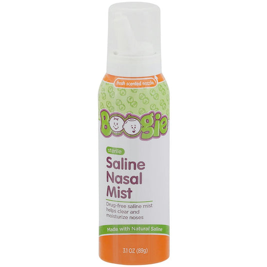 Boogie Mist Nehemiah Gentle Saline Nasal Spray, Sterile, Fresh Scent, 3 Oz