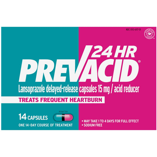 Prevacid 24HR Lansoprazole Delayed-Release Capsules 15 mg/Acid Reducer