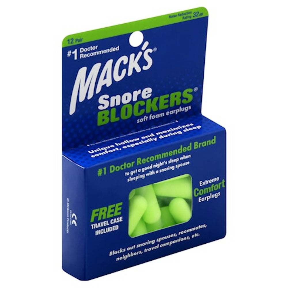 Mack's Snore Blockers Soft Foam Earplugs