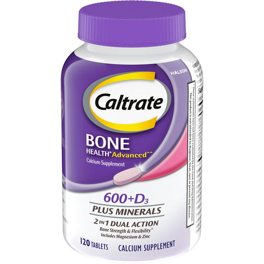 Caltrate 600+D3 Plus Minerals Calcium And Vitamin D Supplement Tablets