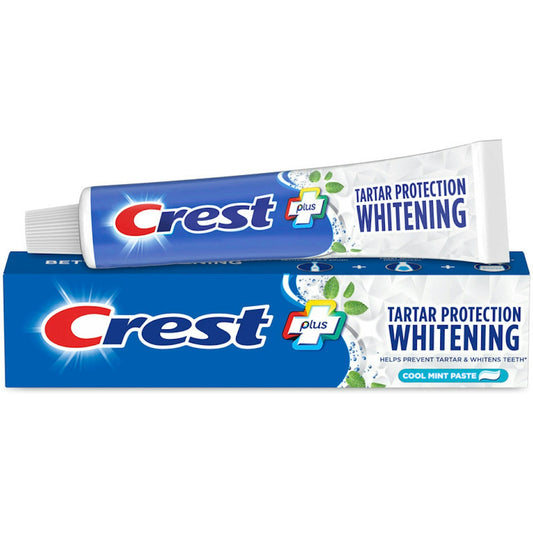 Crest Tartar Protection Whitening Fluoride Anticavity Cool Mint Paste Toothpaste 5.7 Oz