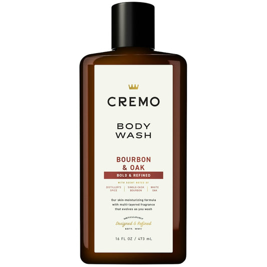 Cremo Body Wash - Bourbon And Oak - 16 Fl Oz