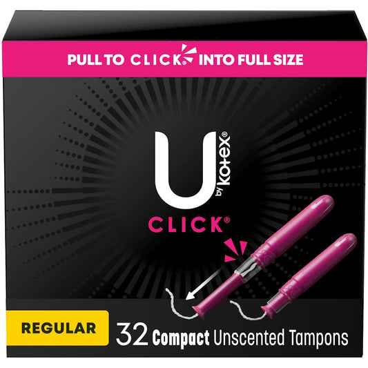 U by Kotex Click Compact Unscented Tampons - Regular