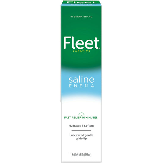 Fleet Laxative Saline Enema For Constipation, 4.5 Fl Oz