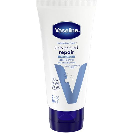 Vaseline Intensive Care Hand And Body Lotion Advanced Repair Unscented, 2 Oz
