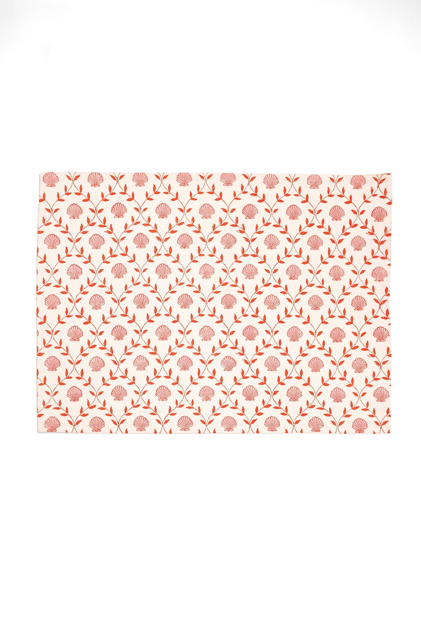 Seashell Blockprint Placemat