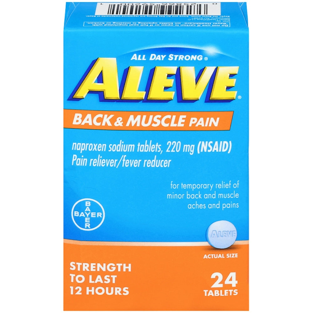 Aleve Back And Muscle Pain Reliever Naproxen Sodium Tablets