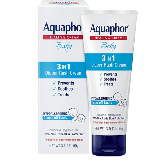 Aquaphor Healing Cream, Baby 3 In 1 Diaper Rash