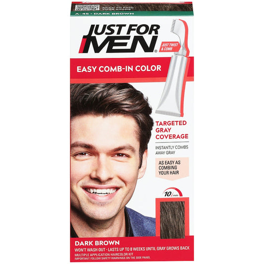 Just For Men Dark Brown A 45 Easy Comb In Color 1 Kit