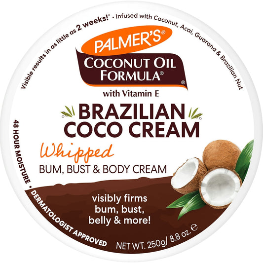 Palmer's Whipped Coconut Body Cream, 8.8 Fl Oz, Skin Firming