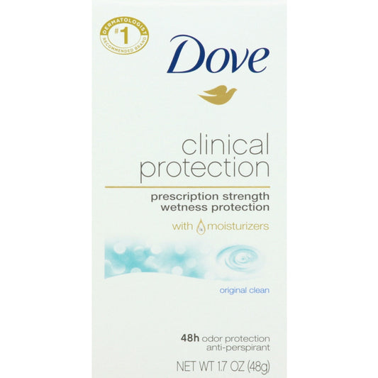 Dove Clinical Protection Antiperspirant Deodorant Original Clean