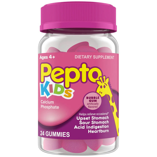 Pepto Calcium Phosphate, Kids, Gummies, Bubble Gum, Ages 4