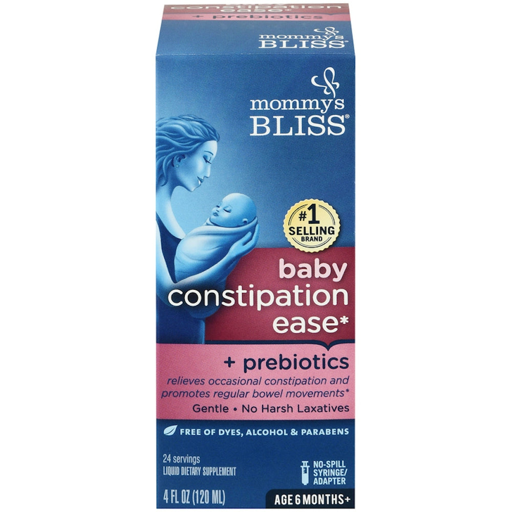 Mommy's Bliss Baby Constipation Ease +Prebiotics Liquid 4 Fl Oz