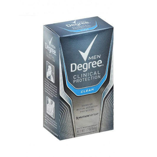 Degree Men Clinical Protection Antiperspirant, Clean - 1.7 Oz
