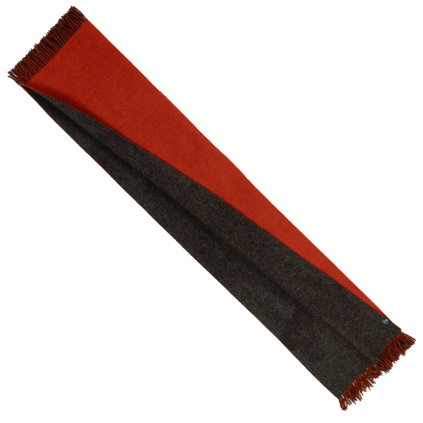 Highland Tweeds Reversible Double Cloth Throw (Orange/Brown) - Osadia Concept Store