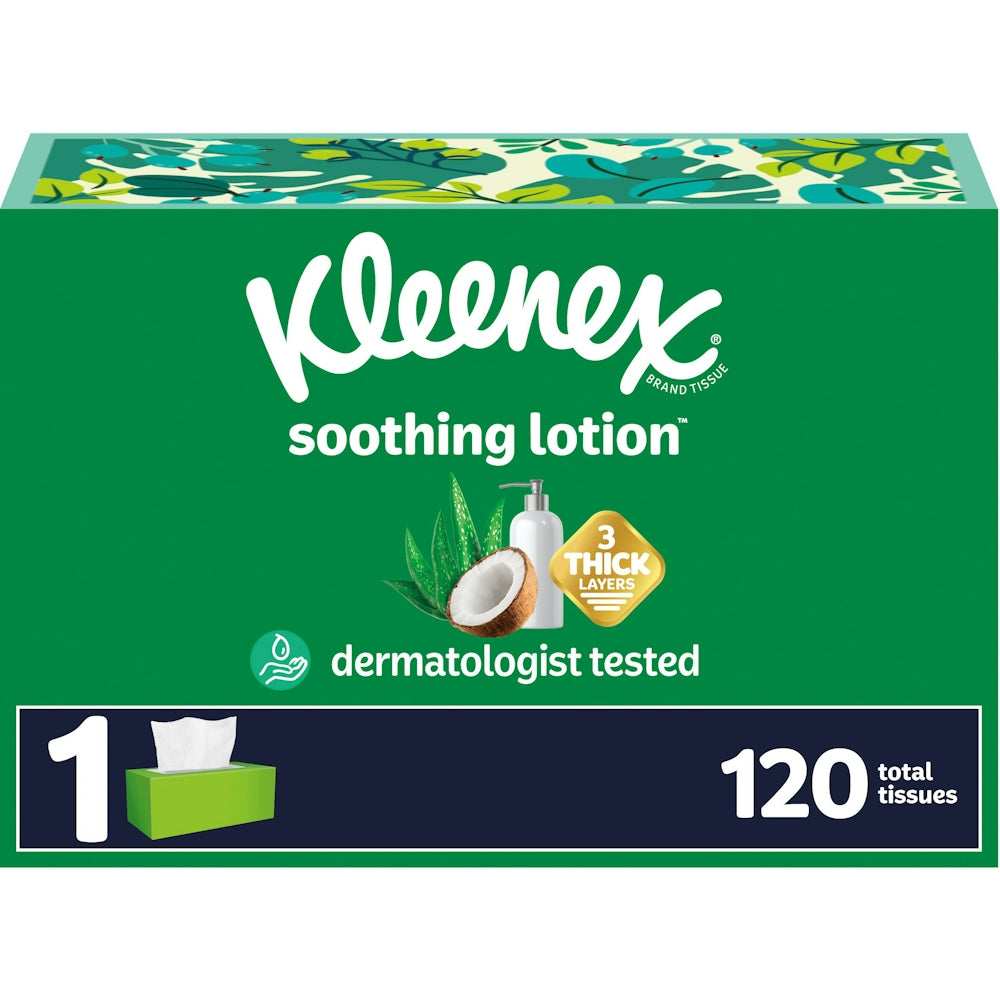 Kleenex 3 Ply Coconut Oil + Aloe Soothing Lotion Tissues