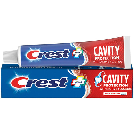Crest Toothpaste, Regular Paste, Cavity Protection, Fluoride, Anticavity 4.2 Oz