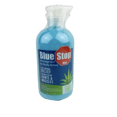 Blue Stop Max Massage Gel For Body Aches 16 Fl. Oz