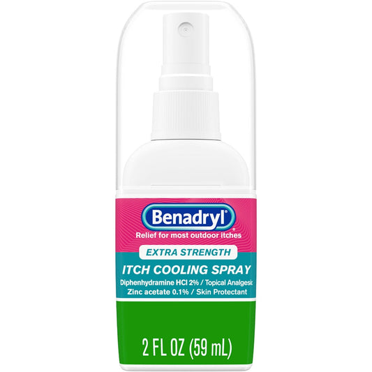 Benadryl Extra Strength Itch Cooling Spray, 2 Fl Oz, 2 Fluid Ounce