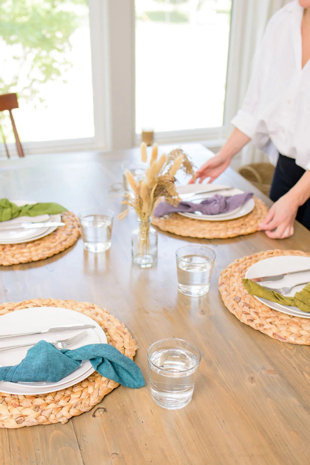 PALETTE Handwoven Cotton Napkins – Set of 4. Cotton – Fair Trade – Artisan Made