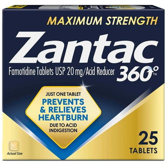 Zantac 360 Tablets Maximum Strength 20 Mg Acid Reducer
