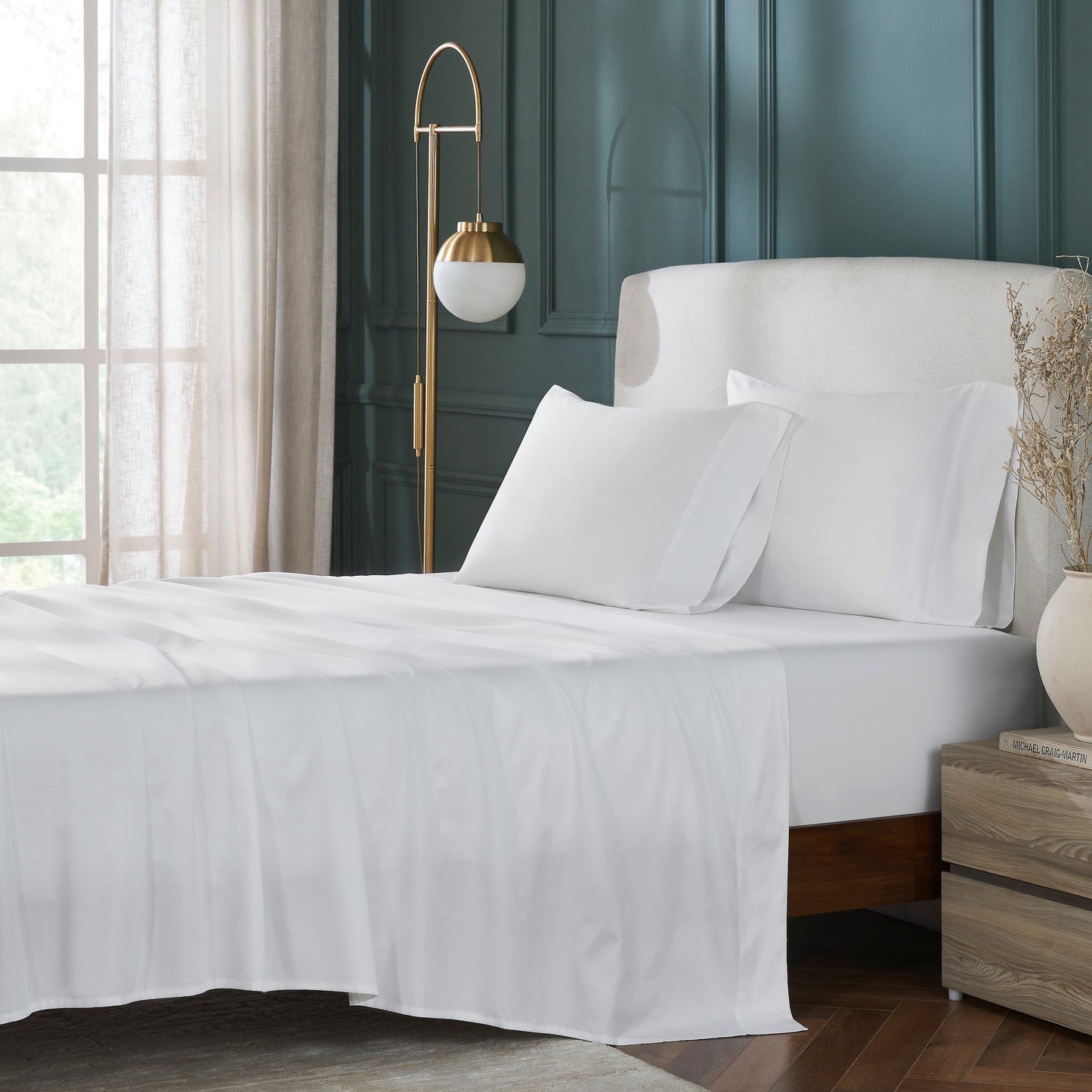 Vanessa Organic Cotton Percale Sheet Set