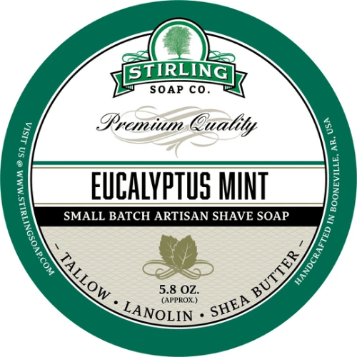 Stirling Soap Co. Eucalyptus Mint Shaving Collection