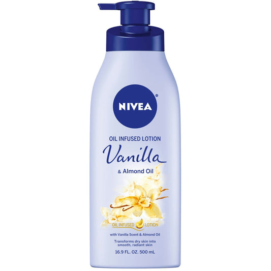 Nivea Oil Infused Body Lotion, Vanilla & Almond - 16.9 Fl Oz