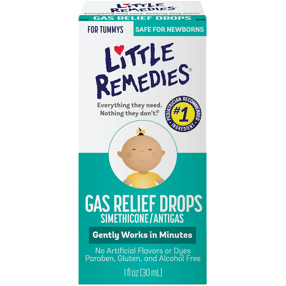 Little Remedies Gas Relief Drops, Natural Berry Flavor, Safe For Newborns, 1 Fl Oz
