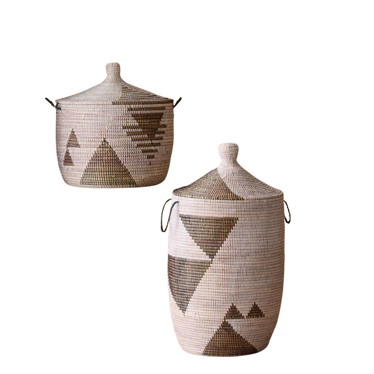 Storage Basket Graphic Print Black and White - Large