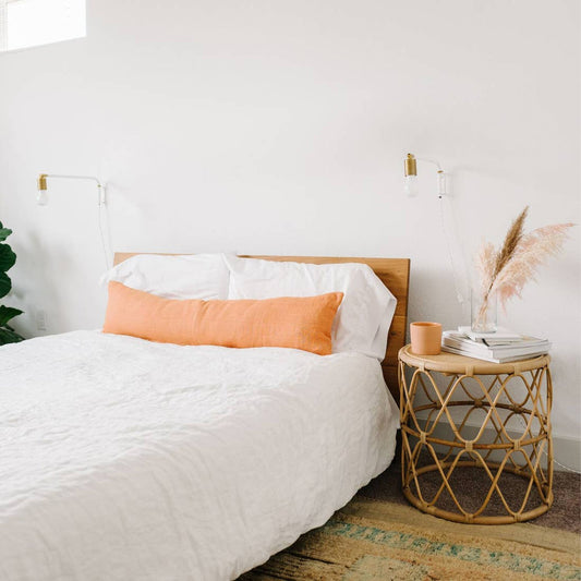 Stonewashed Linen Duvet Cover - White