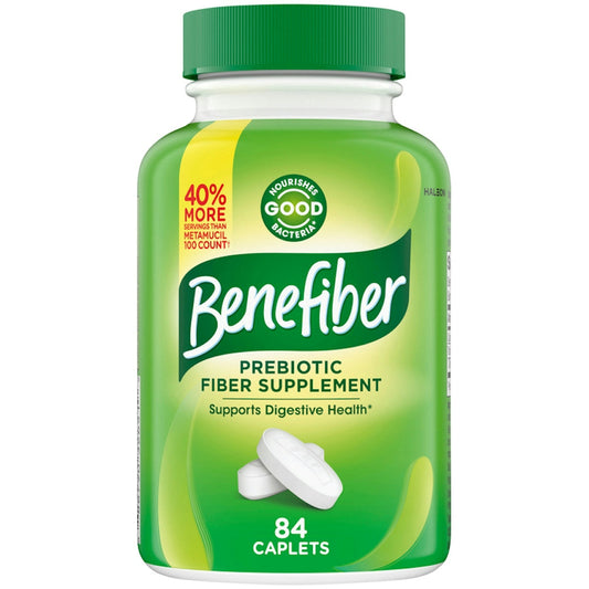 Benefiber Prebiotic Fiber Supplement Caplets - 84ct