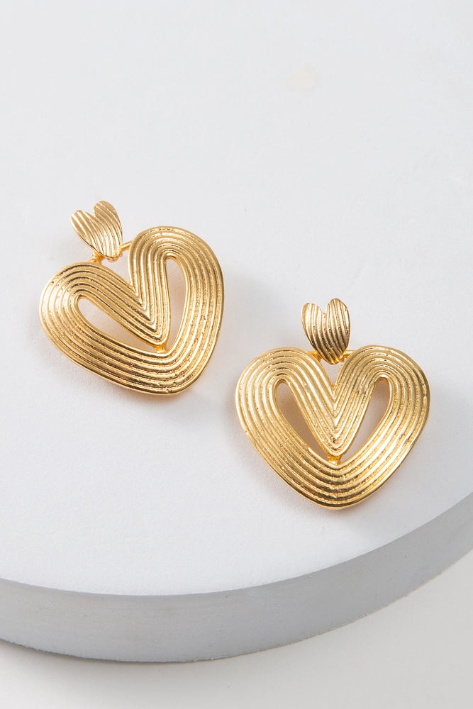 Golden Palmier Earrings