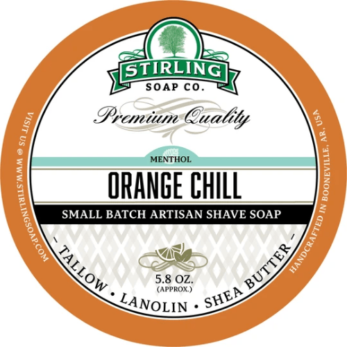 Stirling Soap Co. Orange Chill Shaving Collection