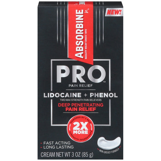 Absorbine Deep Penetrating Pain Relief, Lidocaine + Phenol, Two Max Strength, Cream