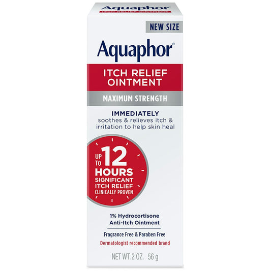 Aquaphor 1% Hydrocortisone Itch Relief Ointment - 2oz