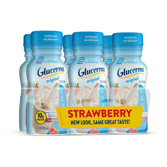 Glucerna Original Creamy Strawberry Shake 6 Bottles 8 Fl Oz Bottle