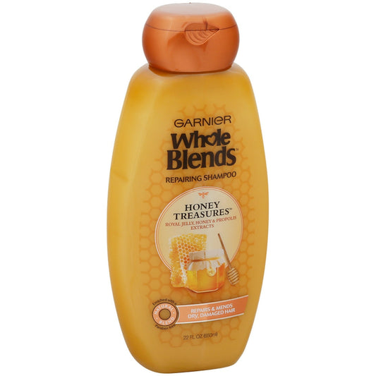 Garnier Whole Blends Honey Treasures Shampoo For Damaged Hair, 650 mL