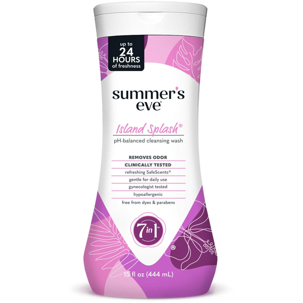 Summer's Eve 5 In 1 For Sensitive Skin Island Splash Cleansing Wash 15 Oz