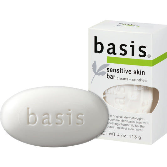 Basis Sensitive Skin Bar Soap 4 Oz. Box