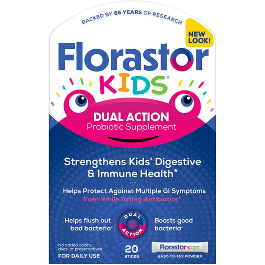 Florastor Kids Daily Probiotic Supplement Packets, 250 Mg