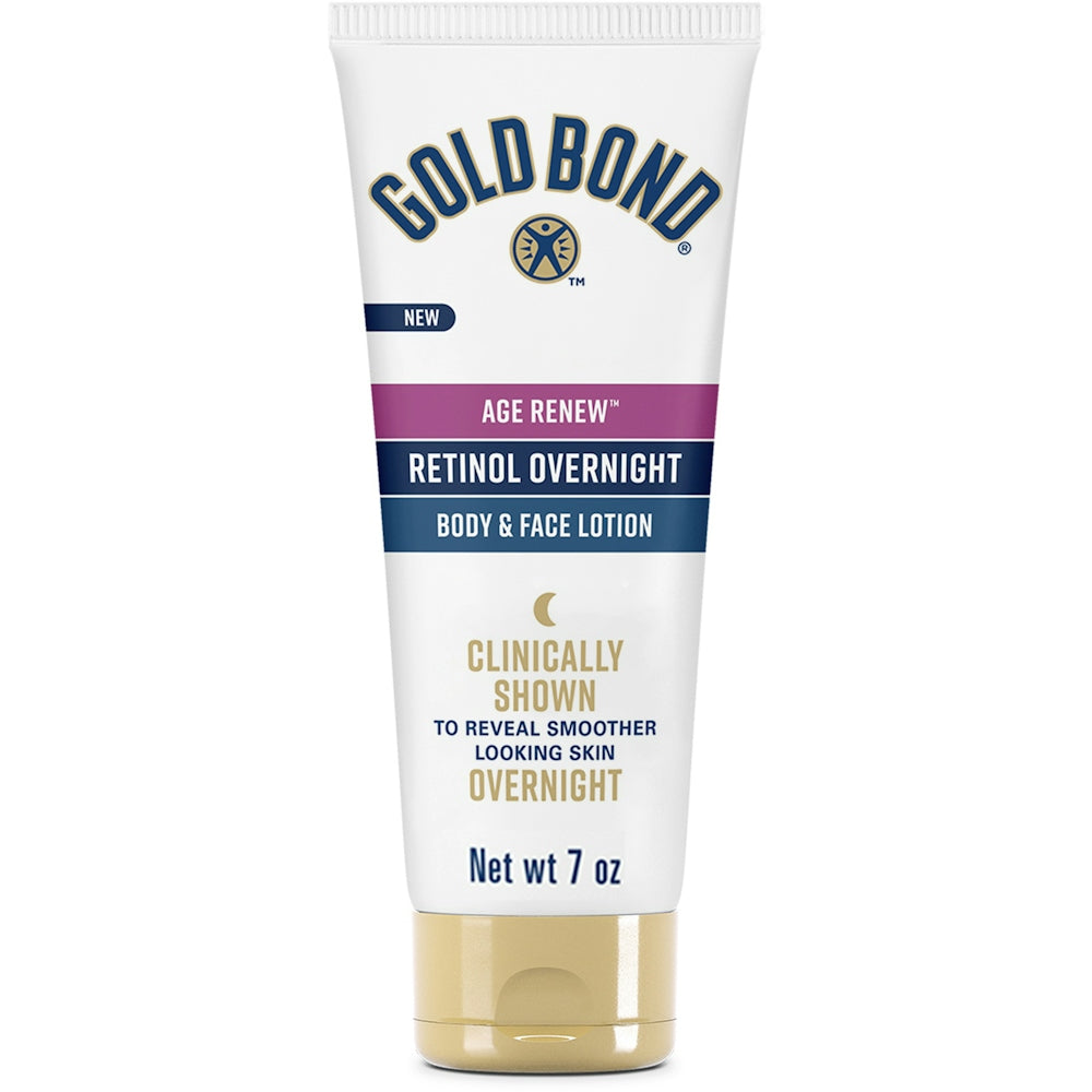 Gold Bond Age Renew Retinol Overnight Body & Face Lotion - 7 Oz