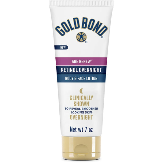 Gold Bond Age Renew Retinol Overnight Body & Face Lotion - 7 Oz