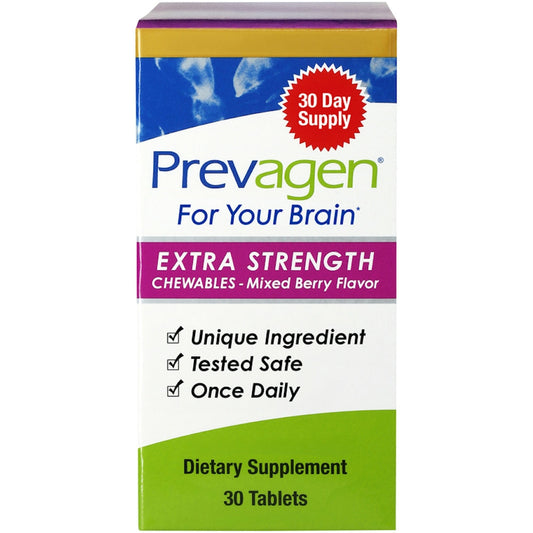 Prevagen Improves Memory, Mixed Berry Flavor, Extra Strength, Chewables, Tablets