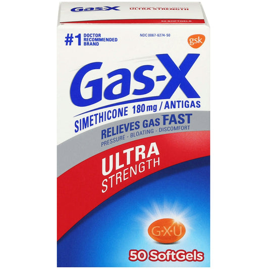 Gas-X Ultra Strength Relief Softgels With Simethicone 180 Mg