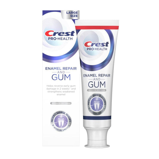 Crest Toothpaste, Enamel Repair And Gum, Advanced Whitening, Large Size 4.8 Oz