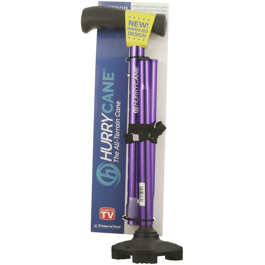 HurryCane Drive Medical Freedom Edition Folding With T Handle, Purple