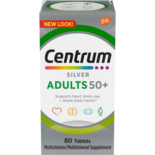 Centrum Silver Multivitamin/Multimineral Supplement, Adults 50+, Tablets