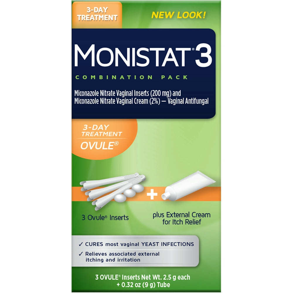 Monistat Yeast Infection Treatment, Ovule Cream